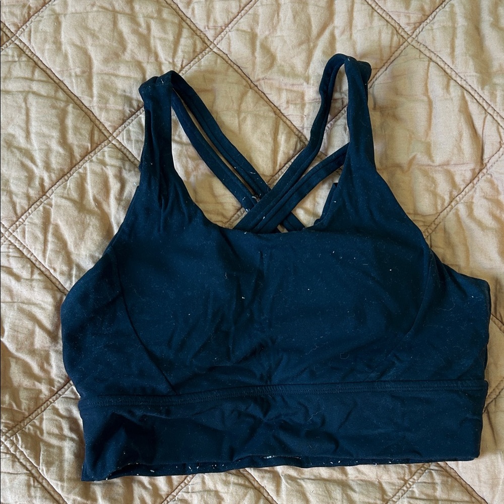 BuffBunny Navy Strappy Sports Bra